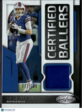 Josh Allen 2025 Certified Ballers Jersey Patch 211/249 Buffalo Bills