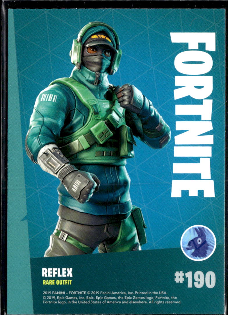 Reflex 2019 Panini Fortnite series 1 Rare Outfit #190