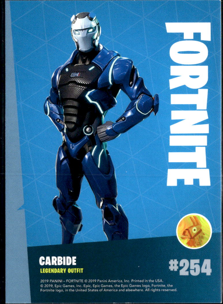 Carbide 2019 Panini Fortnite series 1 Legendary Outfit #254