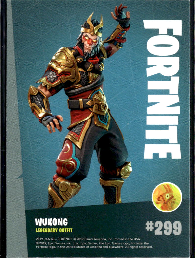 Wukong 2019 Panini Fortnite series 1 Legendary Outfit #299