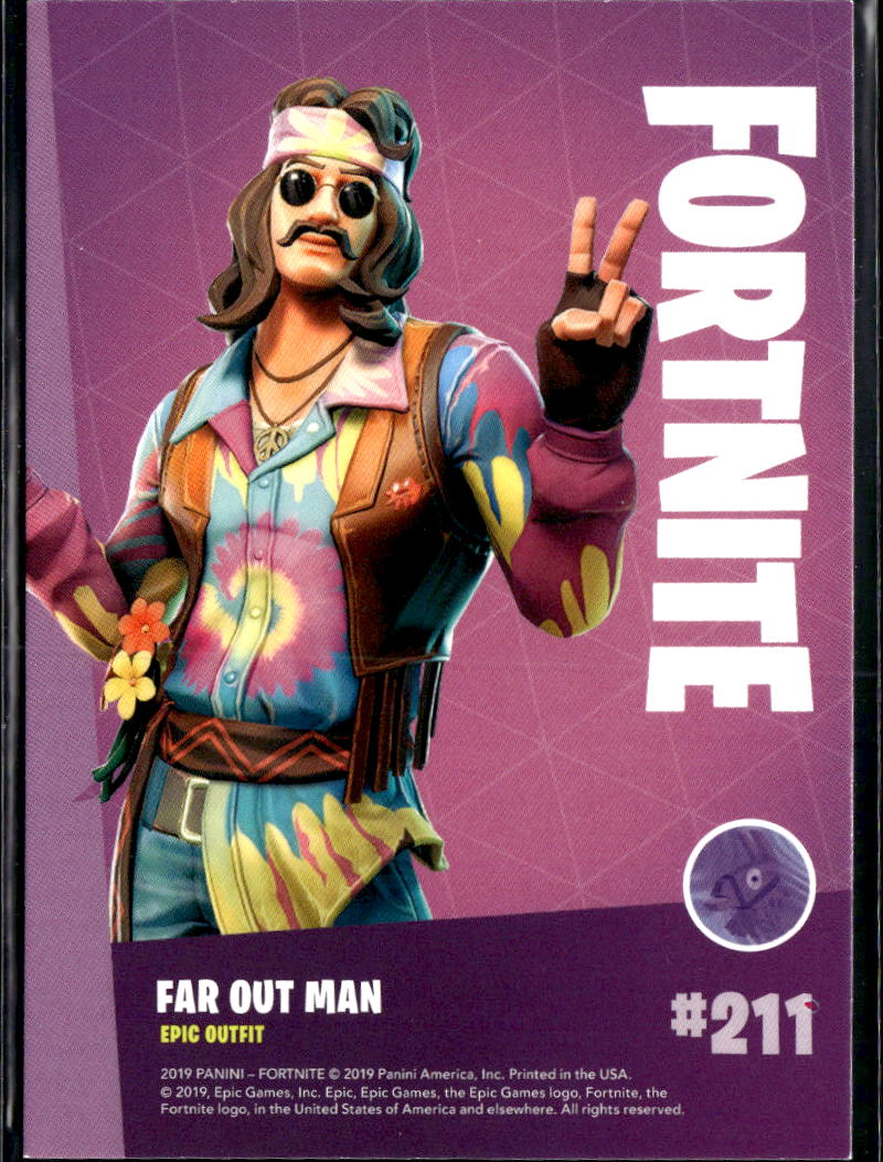 Far Out Man 2019 Panini Fortnite Series 1 Epic Outfit #211