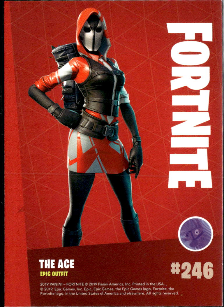 The Ace 2019 Panini Fortnite Series 1 Epic outfit #246