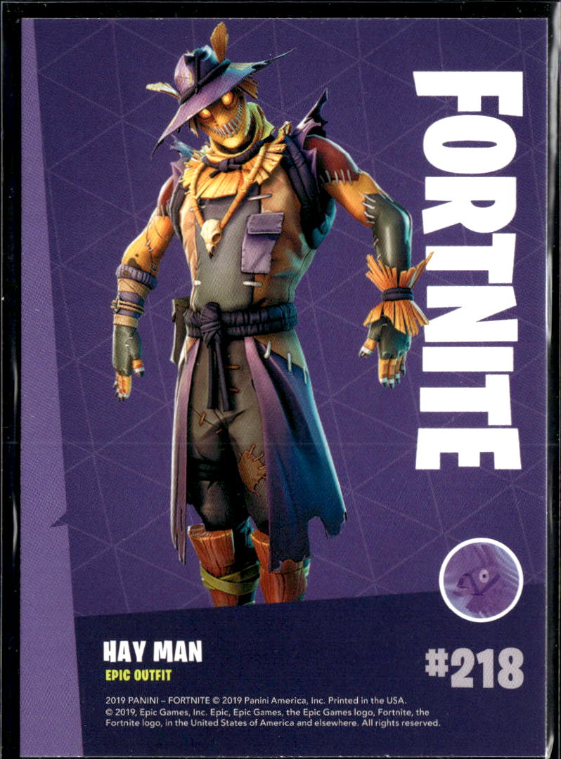 Hay Man 2019 Panini Fortnite series 1 Epic Outfit #218