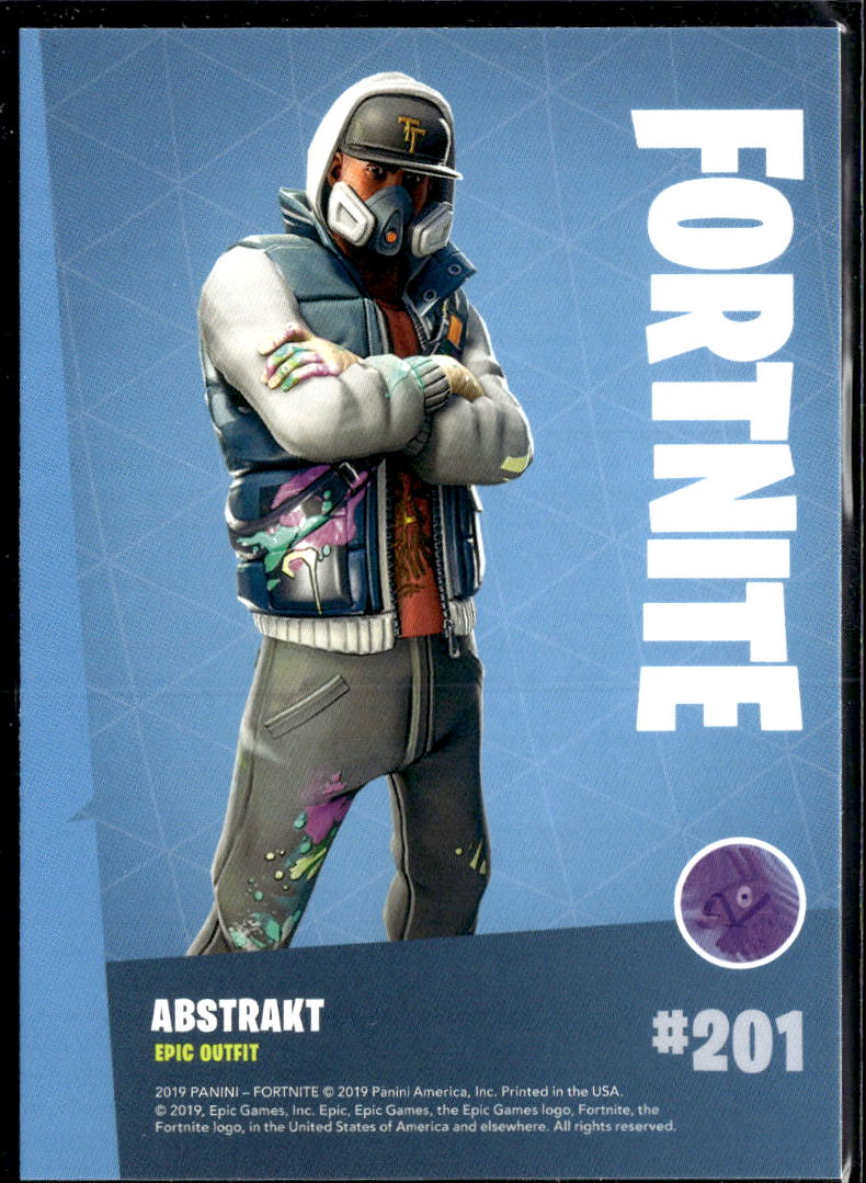 Abstrakt 2019 Panini Fortnite Series 1 epic outfit #201