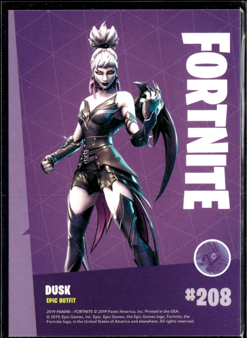 Dusk 2019 Panini Fortnite Series 1 Epic Outfit #208