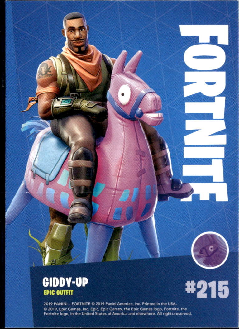 Giddy-Up 2019 Panini Fortnite Series 1 Epic Outfit  #215
