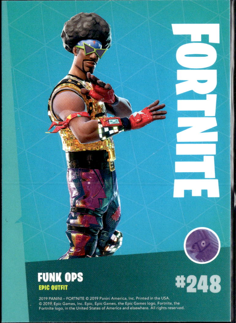 Funky Ops 2019 Panini Fortnite Series 1 Epic Outfit  #248