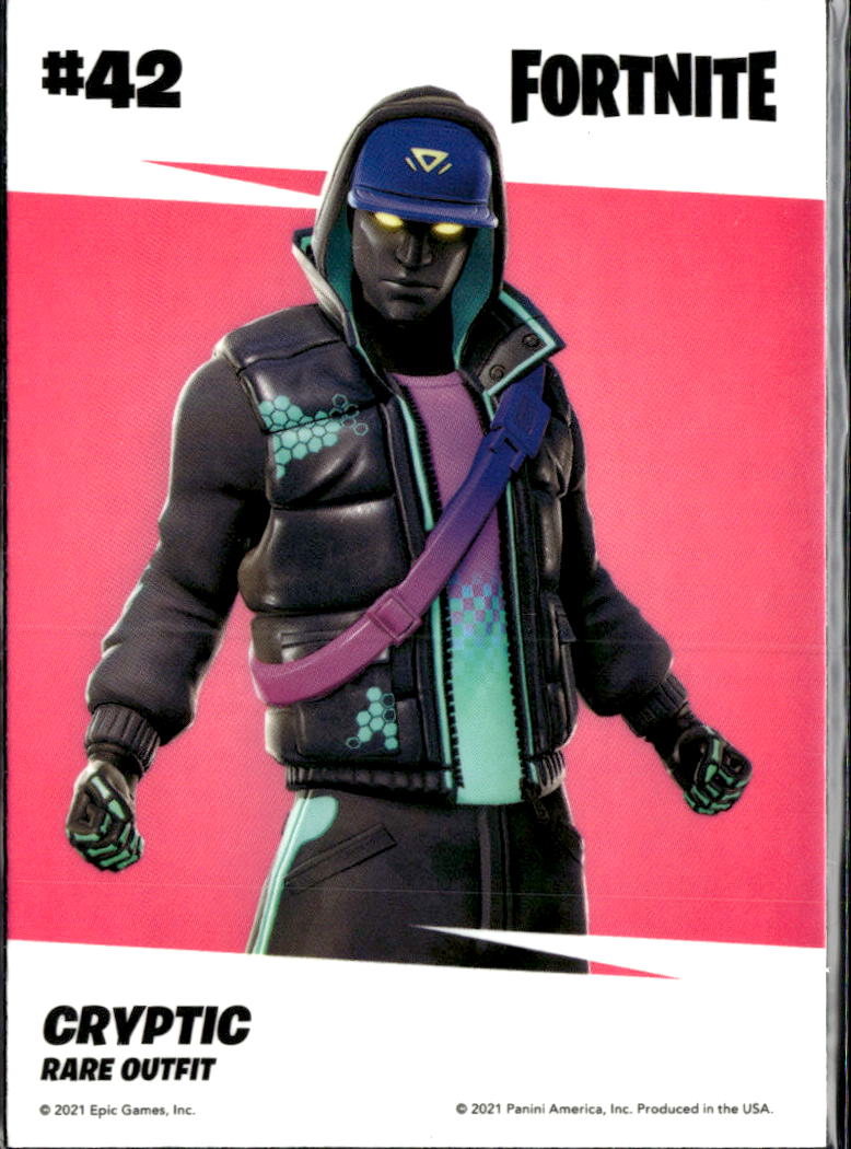 Cryptic 2021 Panini Fortnite series 3 Rare Outfit Opti-Chrome #42