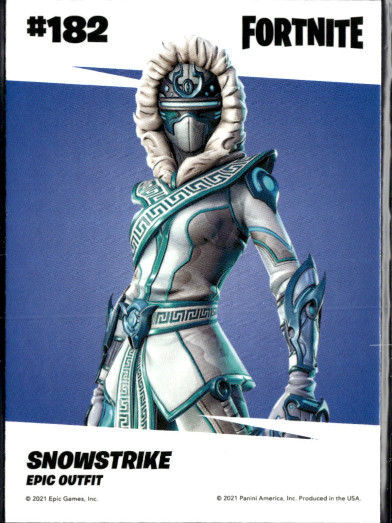 Snowstrike 2021 Panini Fortnite series 3 Epic Outfit Opti-Chrome #182