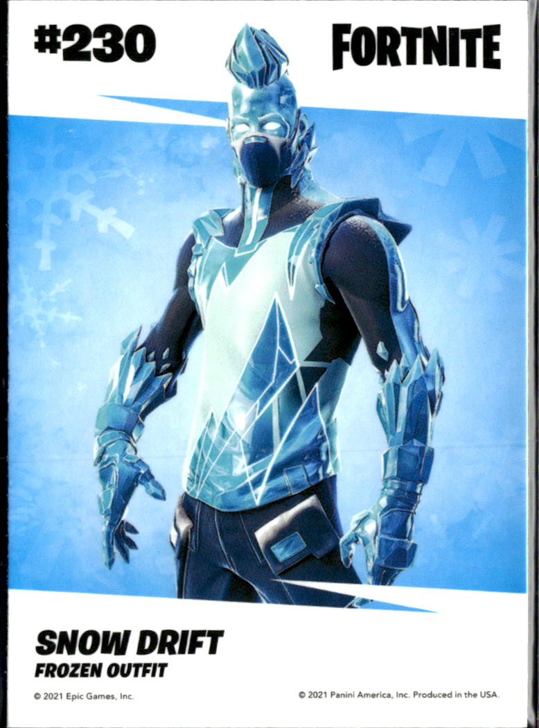 Snow Drift 2021 Panini Fortnite Series 3 Legendary Outfit #230