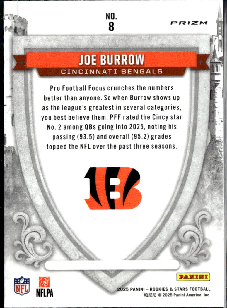 Joe Burrow 2025 Rookies & Stars Crusade Red Cincinnati Bengals