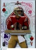 Brock Purdy 2024 Wild Card 5 Card Draw SSP 1/2 San Francisco 49ers