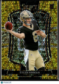 Tyler Shough 2025 Select GOLD Disco Prizm Rookie RC 1/10 New Orleans Saints