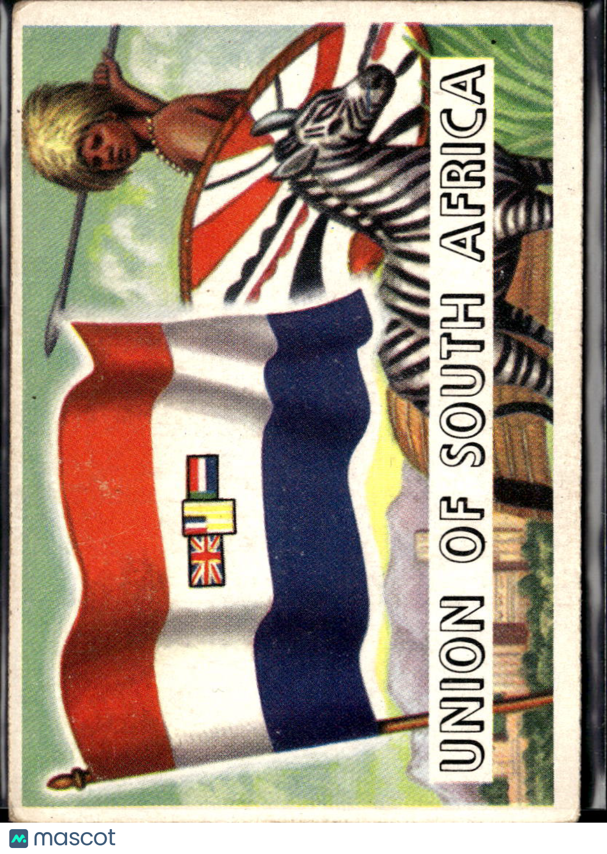 Union of South Africa 1956 Topps Flags of the World #9
