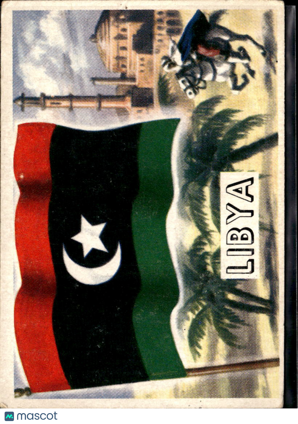 Libya 1956 Topps Flags of the World #64
