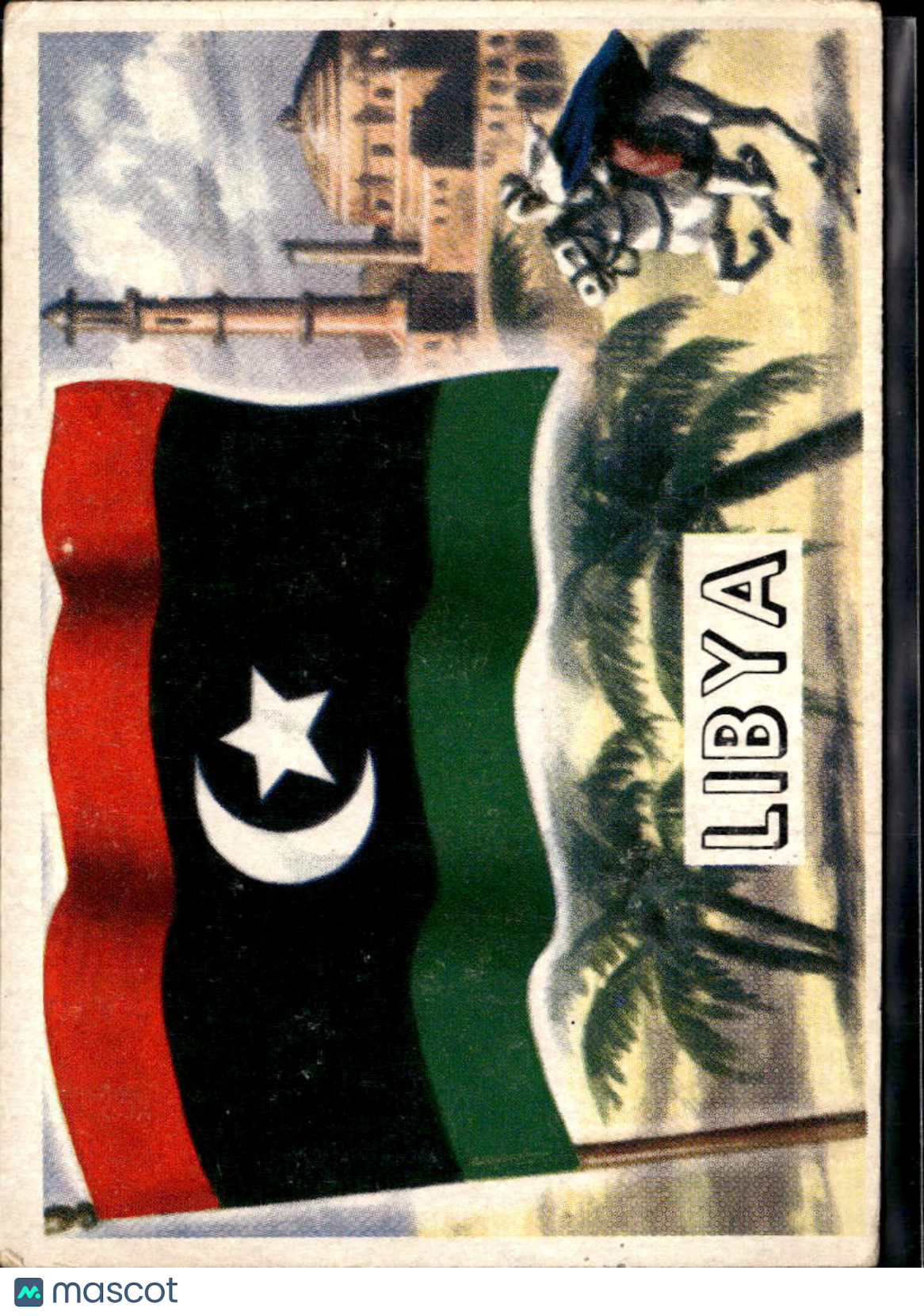 Libya 1956 Topps Flags of the World #64