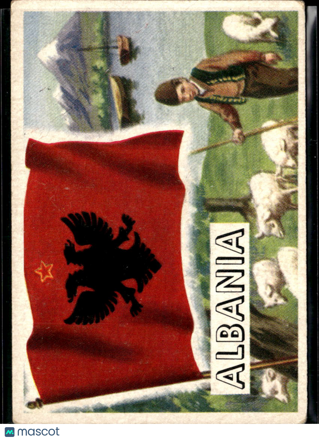 Albania 1956 Topps Flags of the World #27