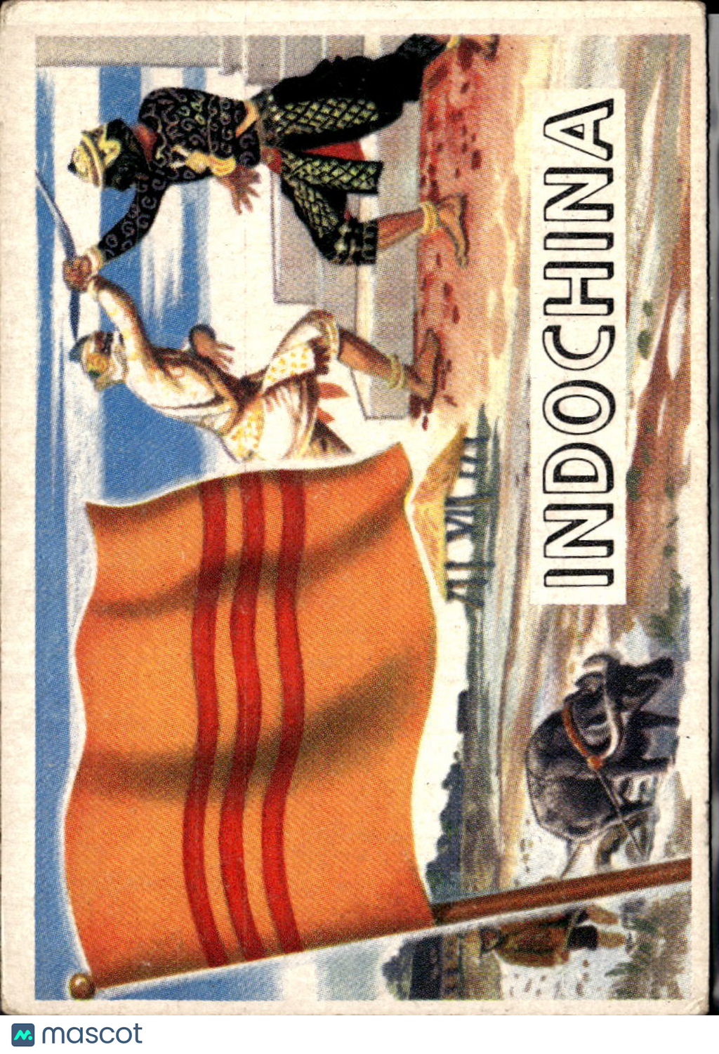 Indochina 1956 Topps Flags of the World #62