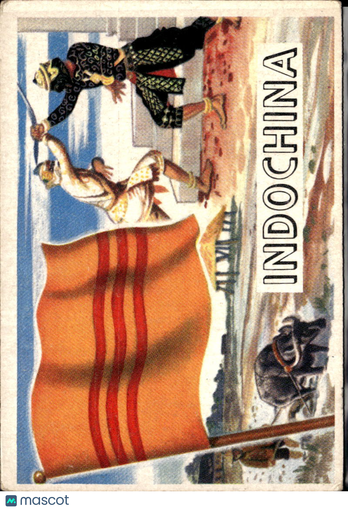 Indochina 1956 Topps Flags of the World #62