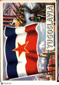 Yugoslavia 1956 Topps Flags of the World #63