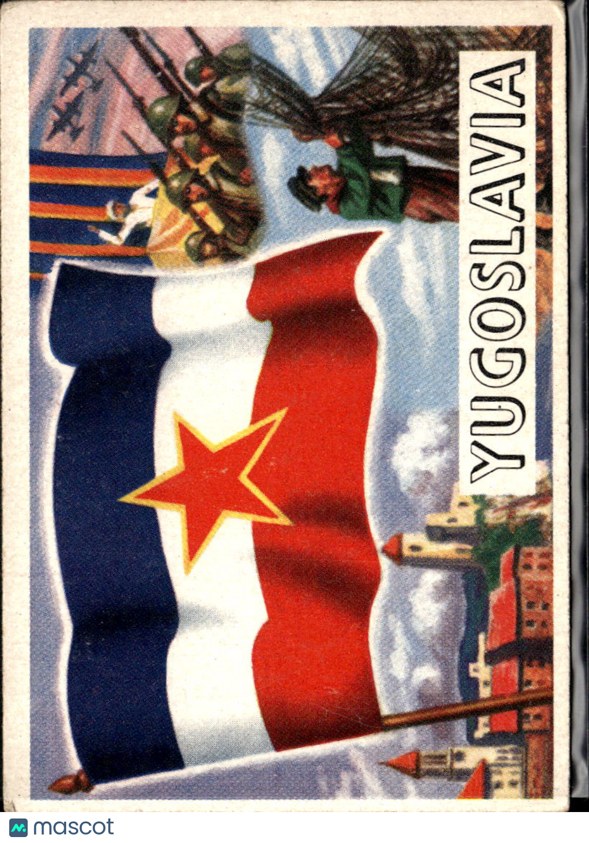 Yugoslavia 1956 Topps Flags of the World #63