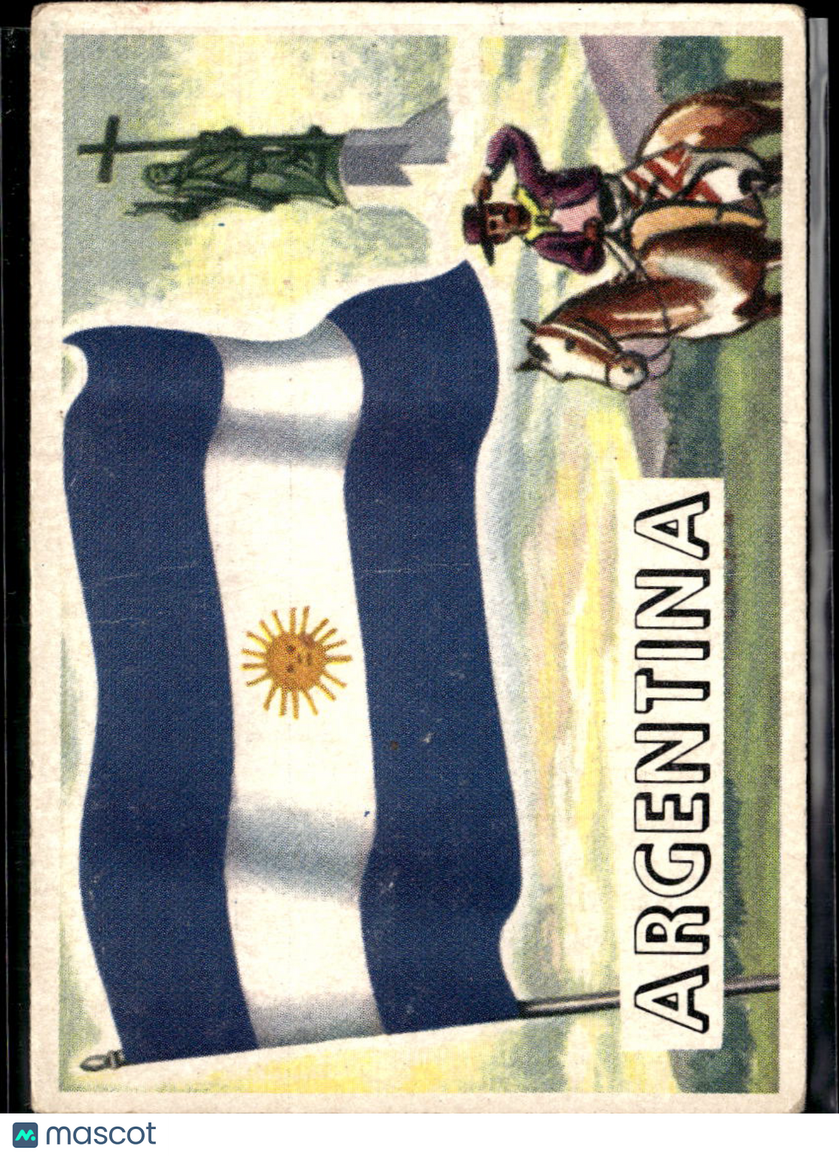 Argentina 1956 Topps Flags of the World #21