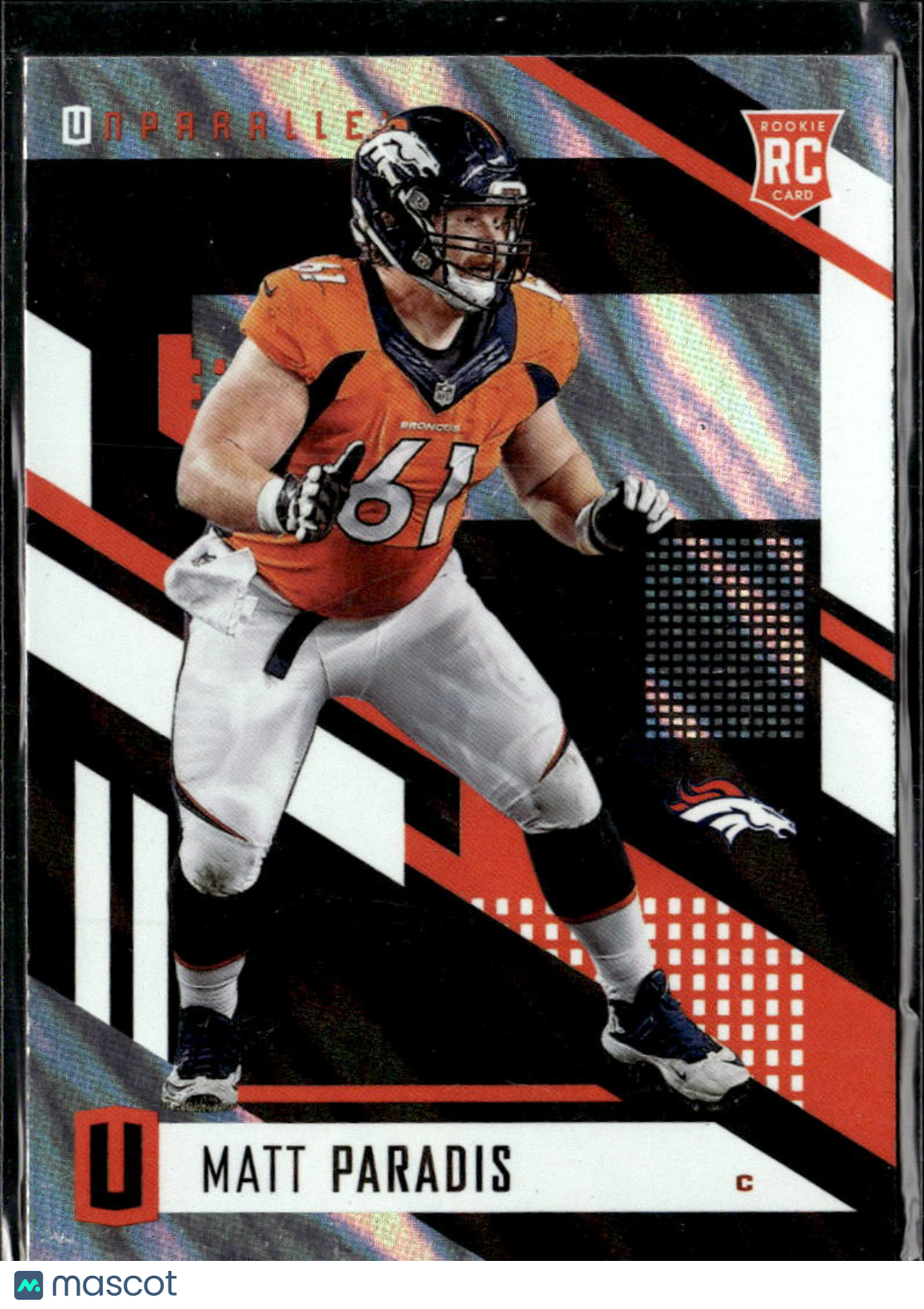 Matt Paradis 2017 Unparalleled Mega Moon Lava Denver Broncos