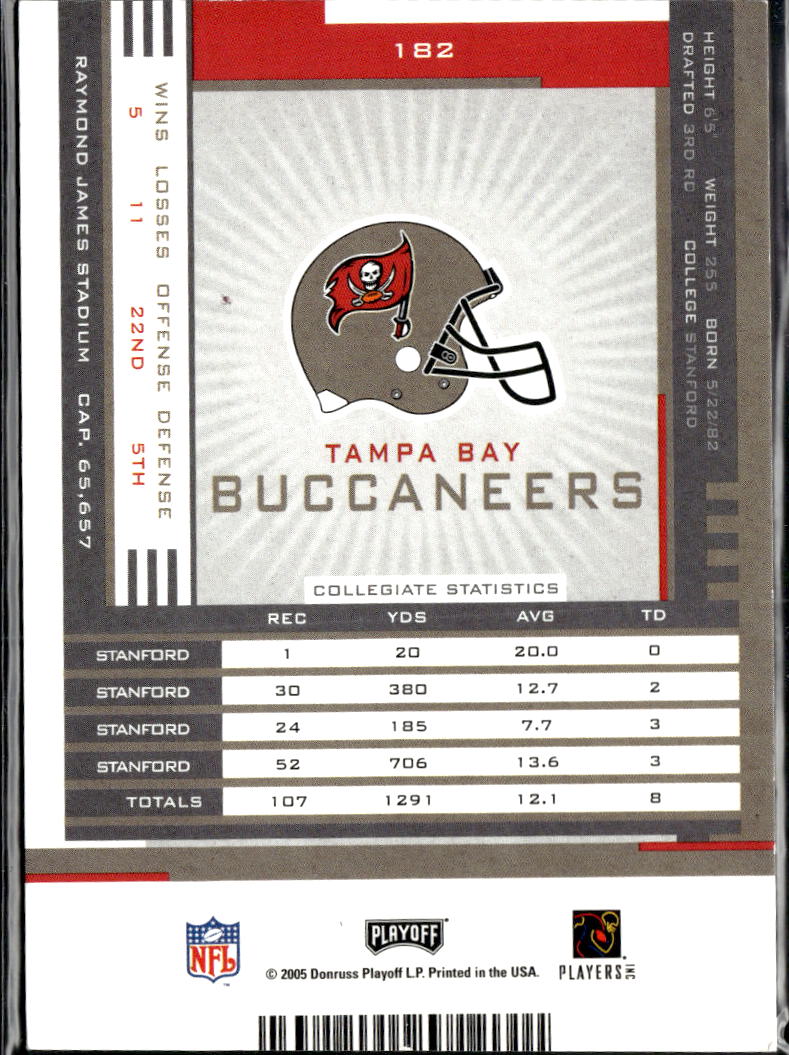 Alex Smith 2005 Contenders Auto Autograph RC Tampa Bay Buccaneers