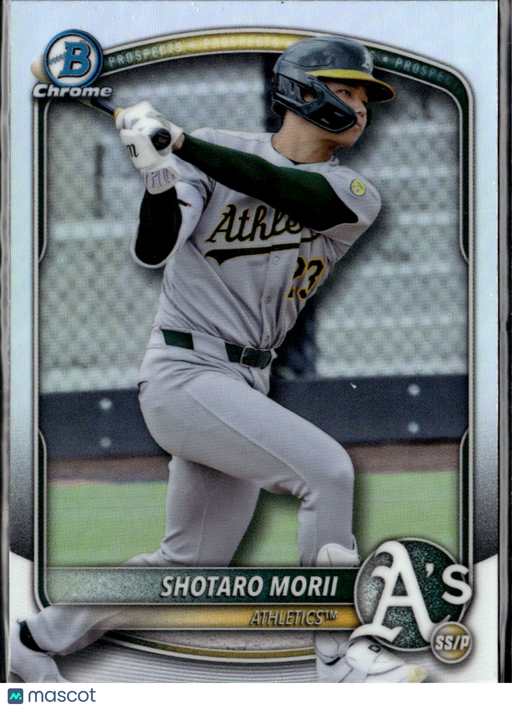 Shotaro Morii 2025 Bowman Draft Chrome Refractor Oakland Athletics