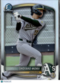 Shotaro Morii 2025 Bowman Draft Chrome Refractor Oakland Athletics