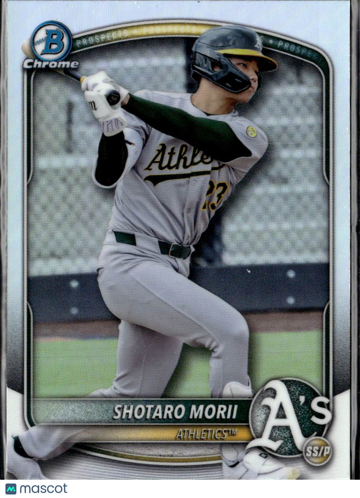 Shotaro Morii 2025 Bowman Draft Chrome Refractor Oakland Athletics