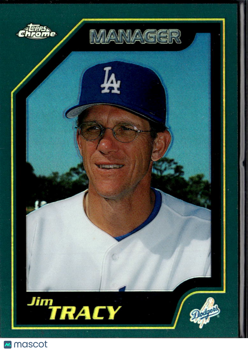 Jim Tracy 2001 Topps Chrome Refractor Los Angeles Dodgers