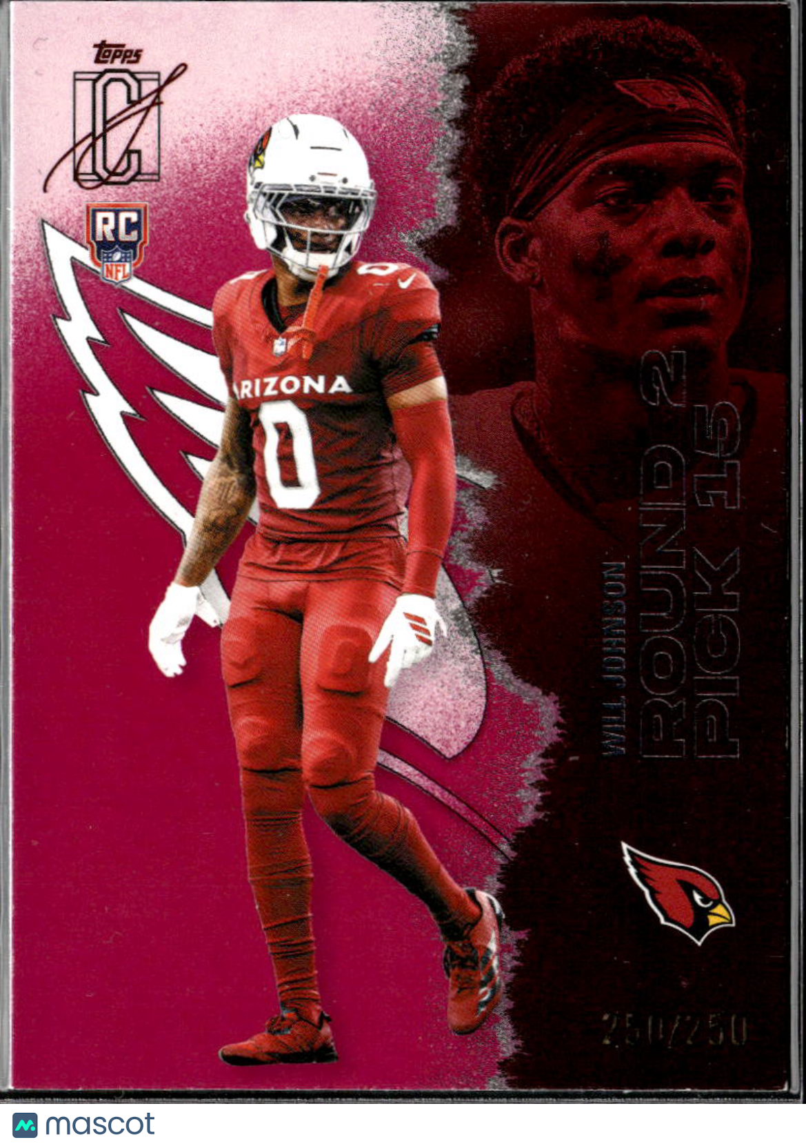 Will Johnson 2025 Topps Signature Class RC /250 Arizona Cardinals
