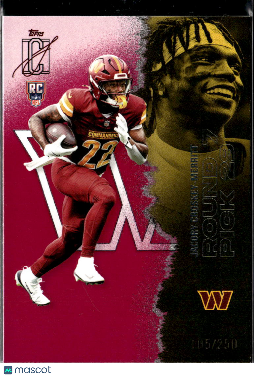 Jacory Croskey-Merritt 2025 Topps Signature Class RC /250 Washington Commanders