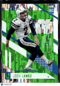 Josh Lambo 2017 Unparalleled Lime Green RC Los Angeles Chargers