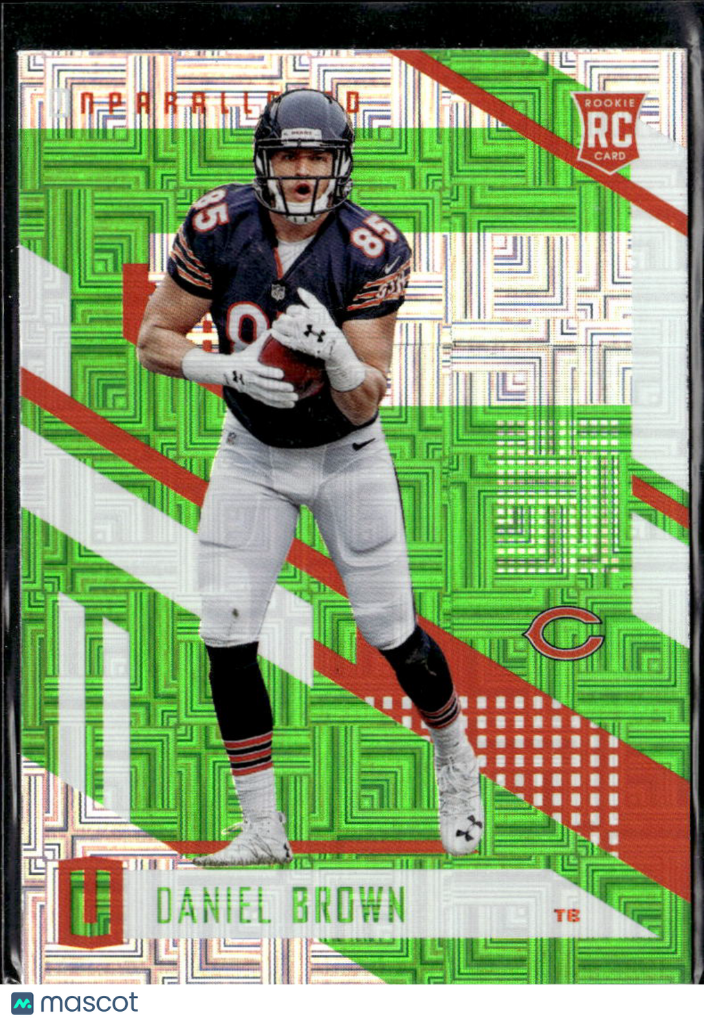 Daniel Brown 2017 Panini Unparalleled RC Lime Green Chicago Bears