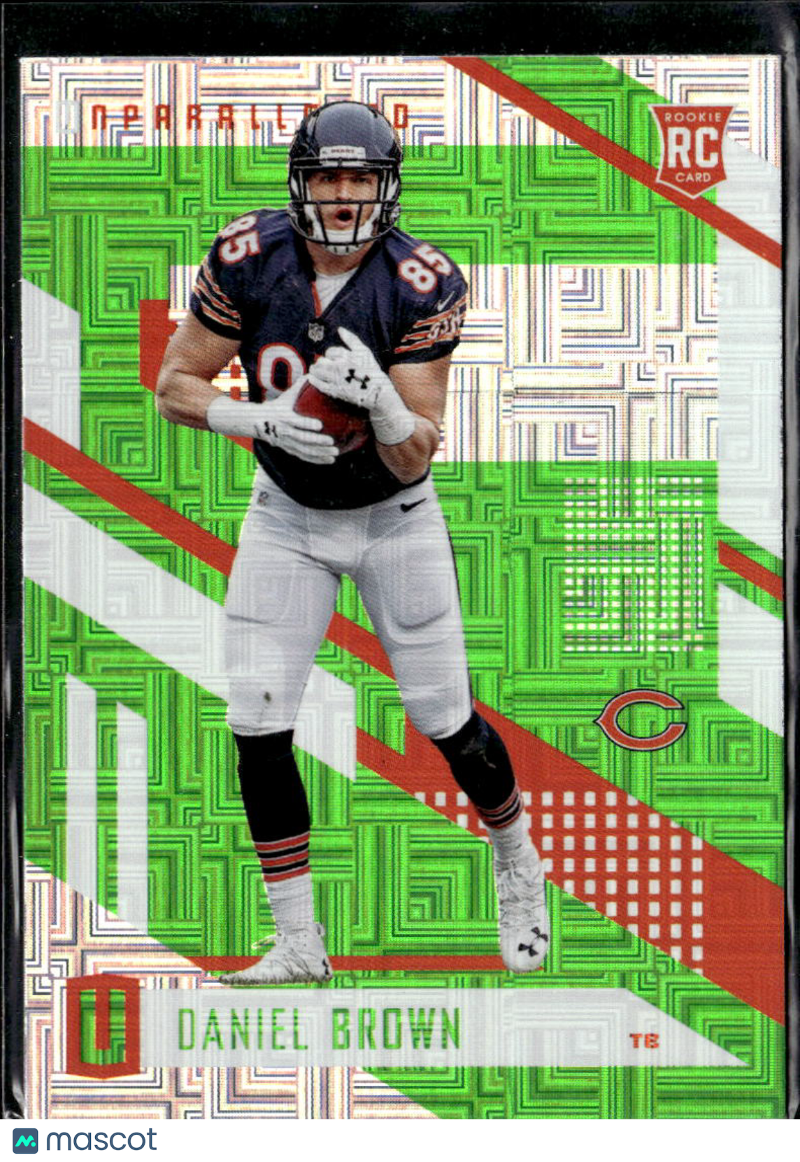 Daniel Brown 2017 Panini Unparalleled RC Lime Green Chicago Bears