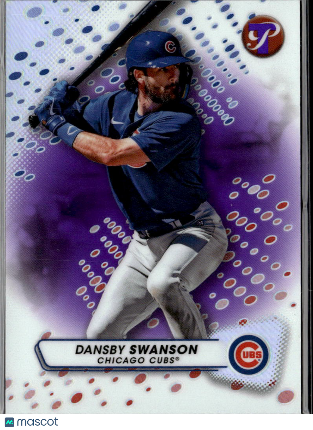 Dansby Swanson 2023 Topps Pristine Purple Refractor 16/99 Chicago Cubs