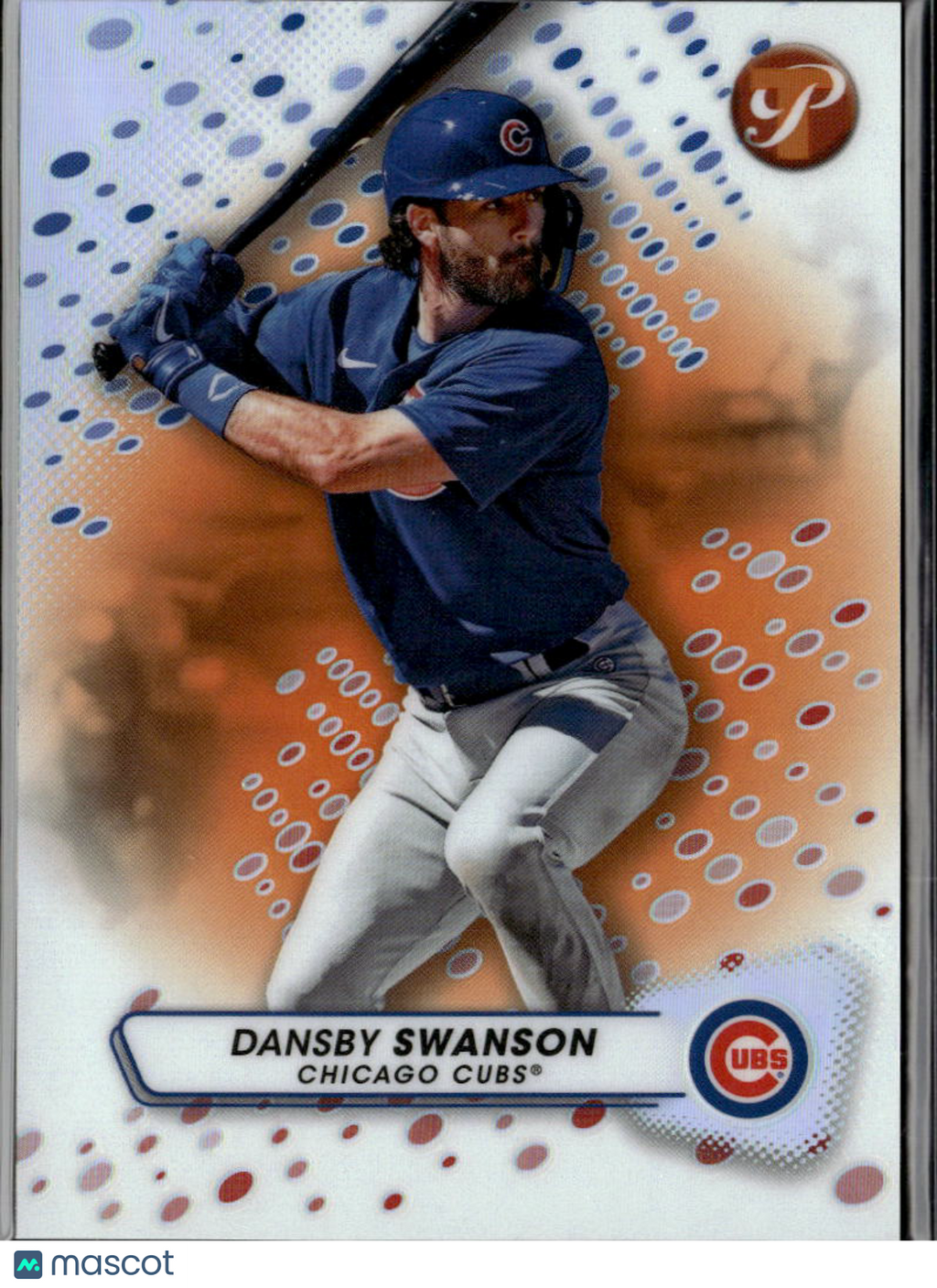 Dansby Swanson 2023 Topps Pristine Orange Refractor 25/25 Chicago Cubs