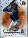 Dansby Swanson 2023 Topps Pristine Orange Refractor 25/25 Chicago Cubs