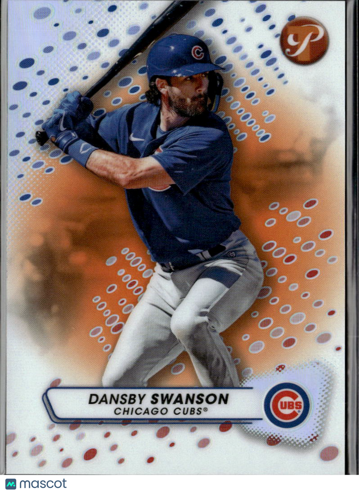 Dansby Swanson 2023 Topps Pristine Orange Refractor 25/25 Chicago Cubs