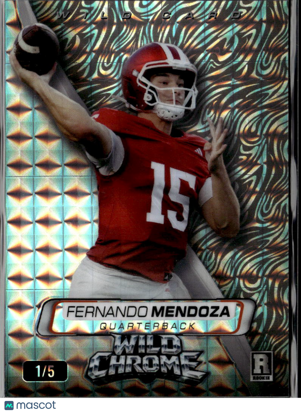 Fernando Mendoza 2026 Wild Card Rookie RC 1/5 Indiana Raiders