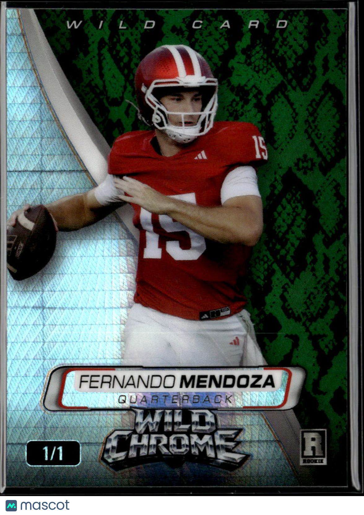 Fernando Mendoza 2026 Wild Card Rookie RC 1/1 Indiana Raiders