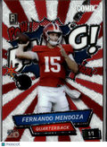 Fernando Mendoza 2026 Wild Card Rookie RC 1/1 Indiana Raiders