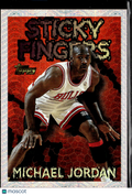 Michael Jordan 1996-97 Topps Sticky Fingers #18 Chicago Bulls