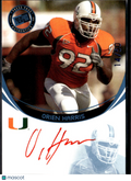 Orien Harris 2006 Press Pass Auto Autograph GOLD RC 58/100 Miami Hurricanes