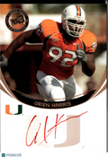Orien Harris 2006 Press Pass Bronze Red Ink Auto Autograph RC Miami Hurricanes