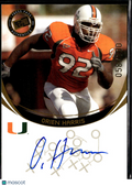 Orien Harris 2006 Press Pass Blue Red Ink Auto Autograph 14/50 Miami Hurricanes