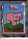 Pig 2024 Panini Minecraft Prizm 101/149 #36