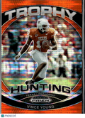 Vince Young 2024 Prizm Draft Trophy Hunting Orange Pulsar 22/49 Texas Longhorns